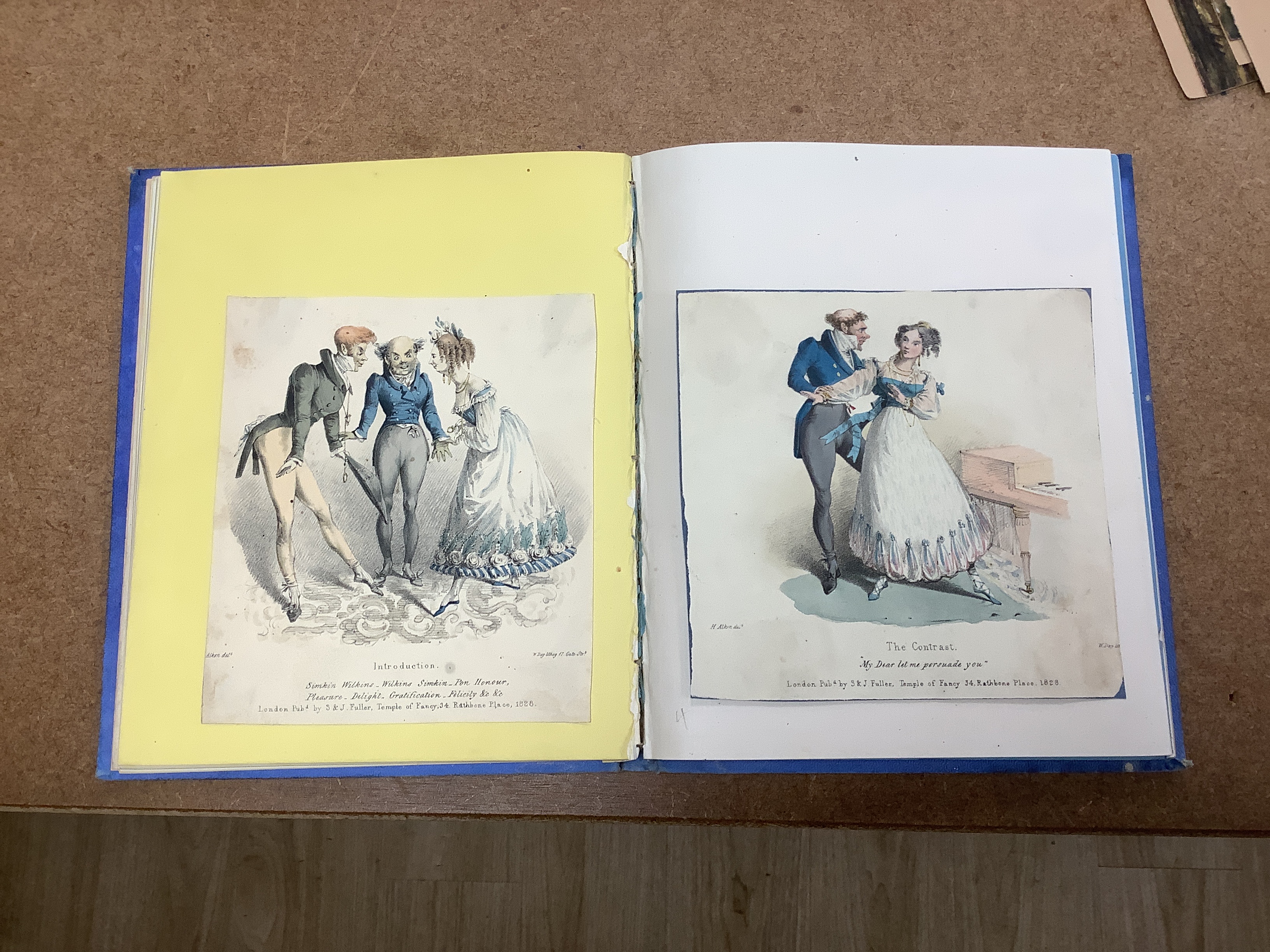 A 19th century watercolour album together with various scrap albums etc